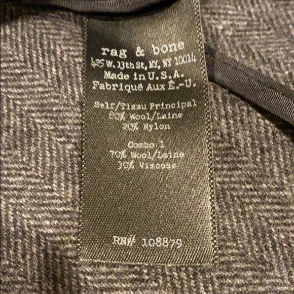 Rag & bone Men’s Jacket - Picture 6 of 8